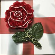 English rose on flag board ARTIFICIAL 