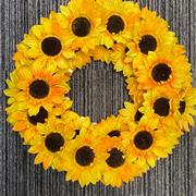 Artificial Sunflower Wreath B