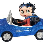 Betty Boop Blue Glitter Car