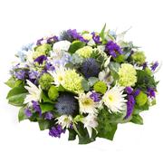 Purple, Lime &amp; White Loose Posy