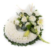  Modern Massed  white Wreath