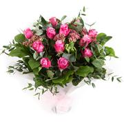 12 Long Stemmed Pink Roses