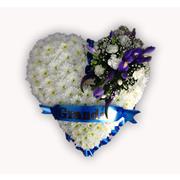 Blue &amp; White Massed Heart