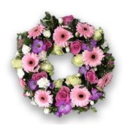 Gerbera and Rose Wreath