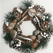 Artificial Wreath White Woodland