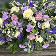  Violet casket spray