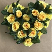 Heart Artificial Loose yellow