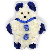 Teddy Standing Artificial Blue