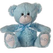 Baby boy bear blue