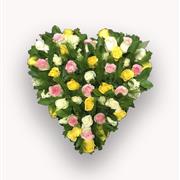 Mixed Rose Heart B