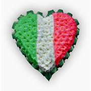 Italian flag Massed Heart