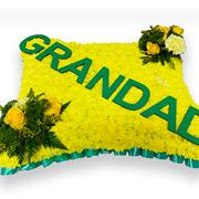 Grandad Pillow Green &amp; Yellow