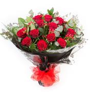 10 Red roses bouquet