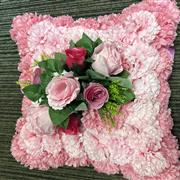 pink cushion artificial 