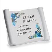 Husband Floral Scroll