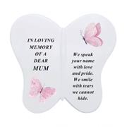 Mum White Butterfly