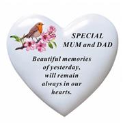 Mum &amp; Dad Robin Heart
