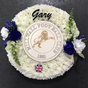 Millwall football plaque wreath