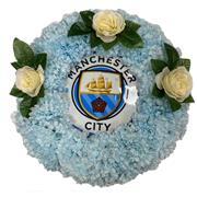 Man City football artificial wreath