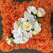 Orange cushion artificial 