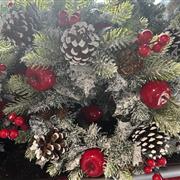 Christmas artificial cone wreath
