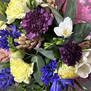 Hyacinth and freesia bouquet