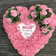 Pink Heart artificial 