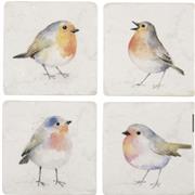 Robin coasters x4 