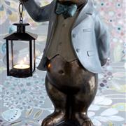 Pig with tee light lantern