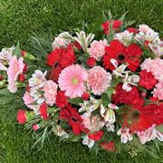 Carnations and gerbera spray
