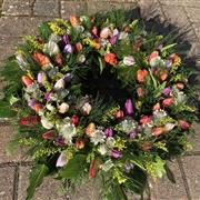 Tulip wreath