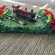Train pillow tribute