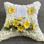 Cushion with note