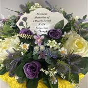 Nan plaque posy cushion