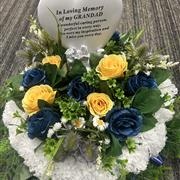Grandad heart Posy floral display