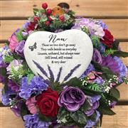 Nan Heart resin posy tribute