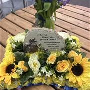 Grandad pillow with resin memorial verse