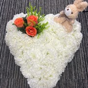 Cream Bunny Heart