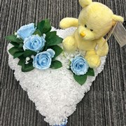Heart and yellow teddy