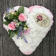 Nan Pink White Heart