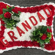 Grandad Pillow Red Artificial