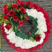Italian Flag Wreath Artificial