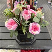  vase &amp; flowers