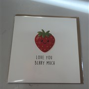Love you berry much card